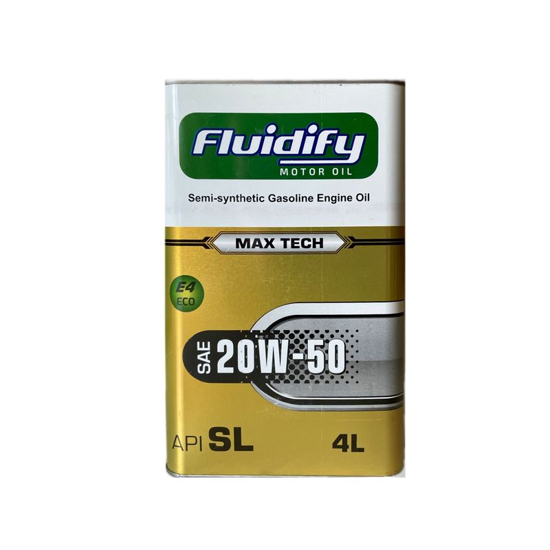 روغن موتور خودرو بنزینی فلو دی فای مدل sl 20w 50 حجم 4 لیتر
